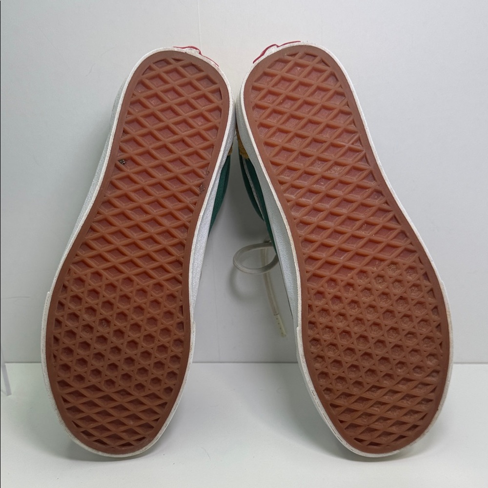 Vans Low Top Sneakers in Blue, Green, Yellow and Red - Picture 5 of 9
